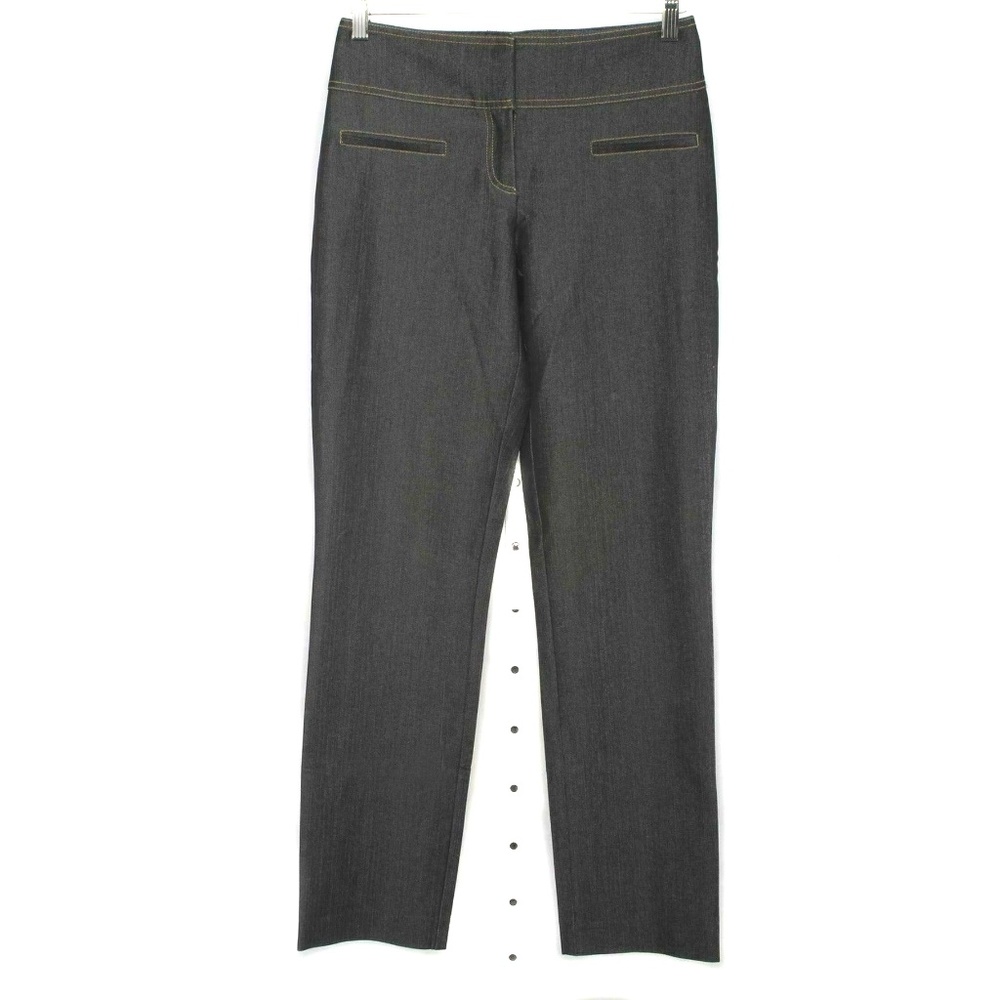 CACHE Sheen Dark Wash Straight Leg Stretch Jeans
